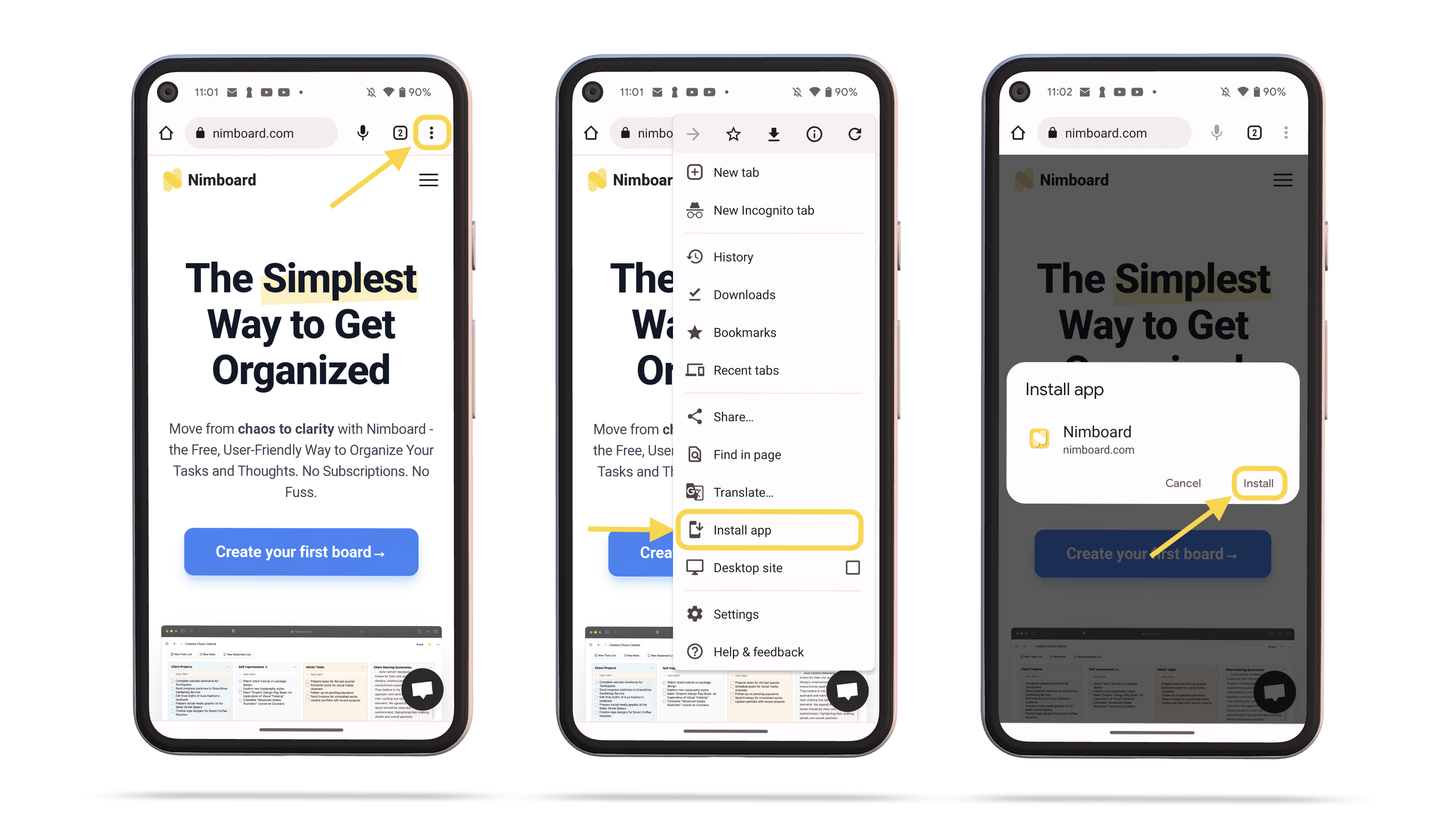 Installing a PWA on Android